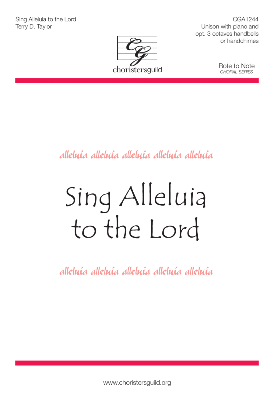 Sing Alleluia to the Lord Unison Choir scores gallery preview page 1