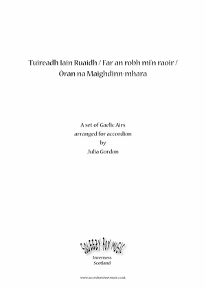 Book cover for Tuireadh Iain Ruaidh / Far an robh mi'n raoir / Òran na Maighdinn-mhara
