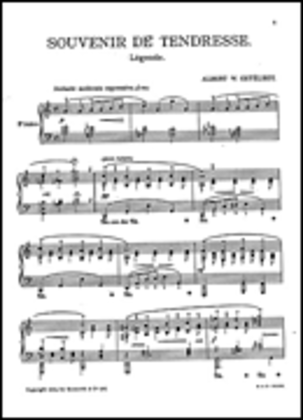 Book cover for Albert Ketelbey: Souvenir De Tendresse (Piano)