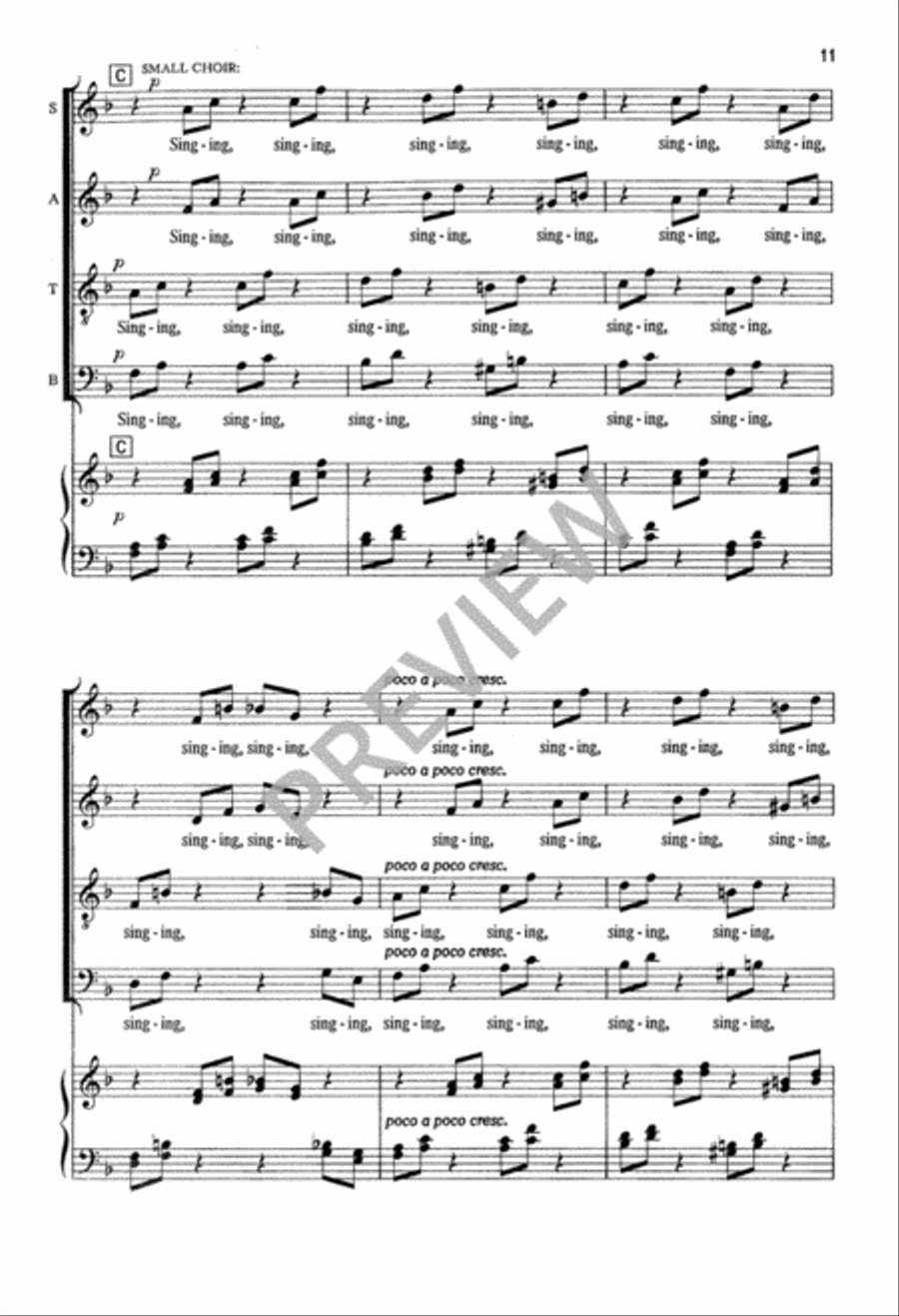 How Can I Keep from Singing Choir scores gallery preview page 12