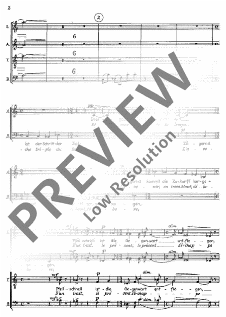 Kantate Nr. 6 4-Part scores gallery preview page 3