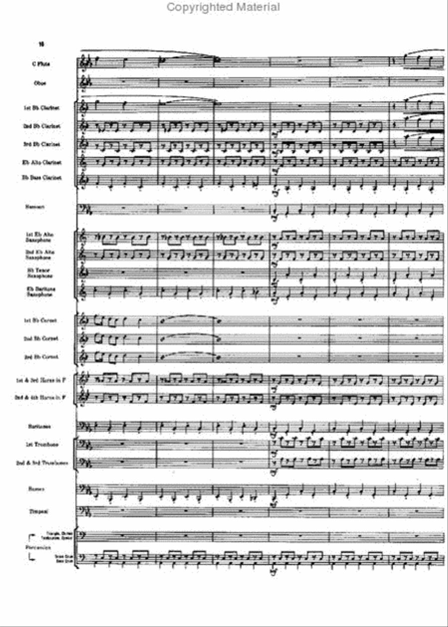 Short Prelude With Perspectives Concert Band scores gallery preview page 10