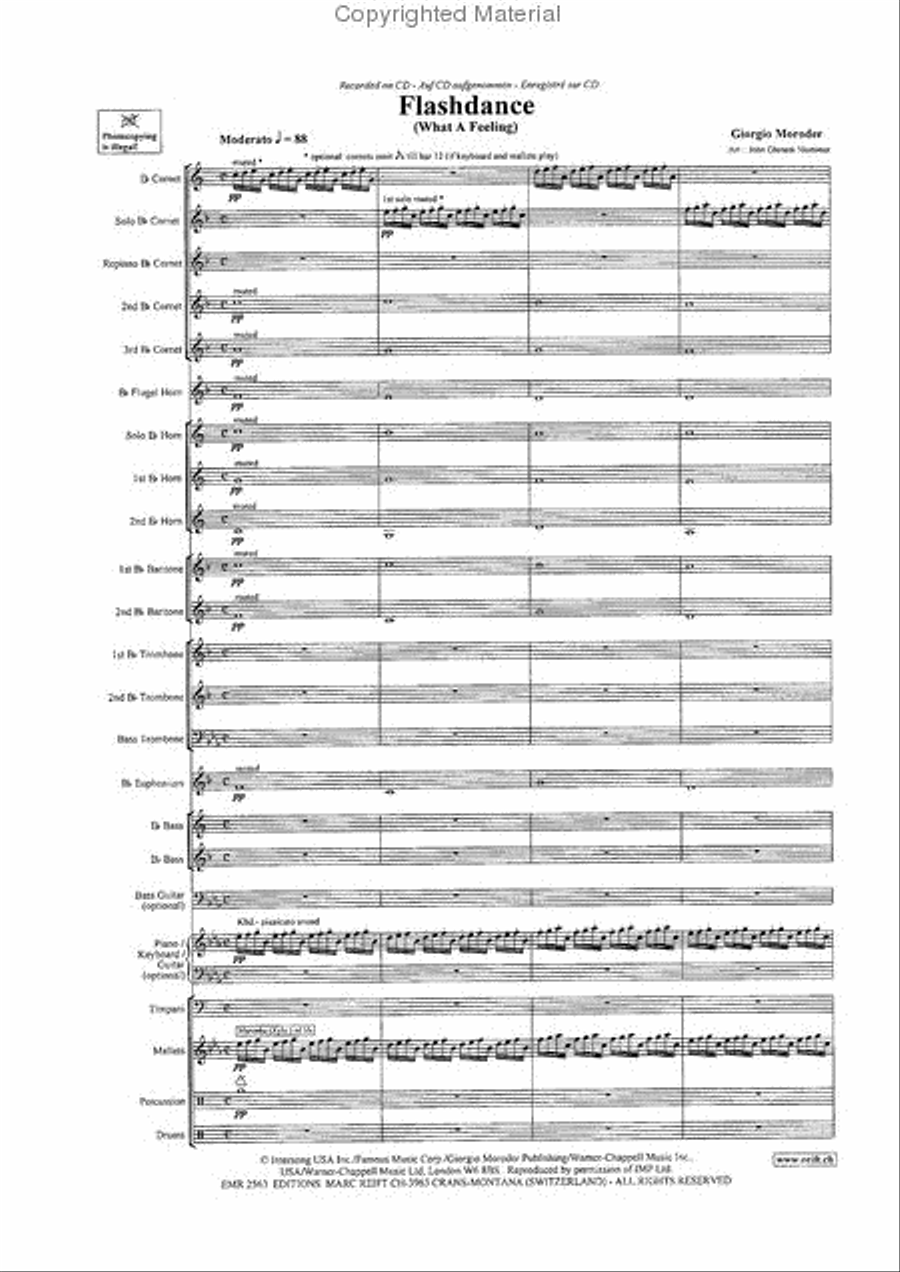 Flashdance Flashdance Brass Band scores gallery preview page 3