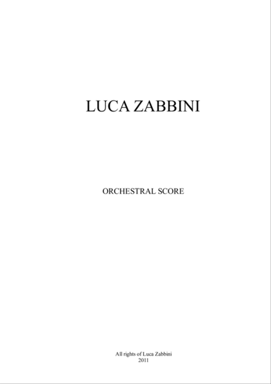FOOL'S EPILOGUE (Luca Zabbini) - Orchestral score Full Orchestra scores gallery preview page 1
