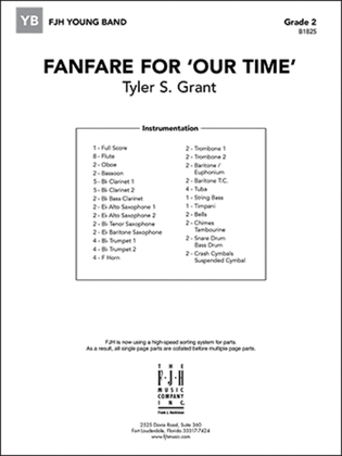 Book cover for Fanfare for 'Our Time'