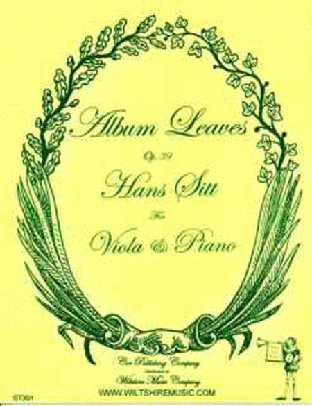 Album Leaves, Op. 39, for viola & piano. Lovely collection of six pieces.