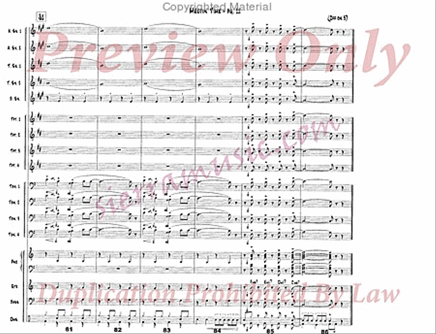 Meetin' Time Big Band scores gallery preview page 12