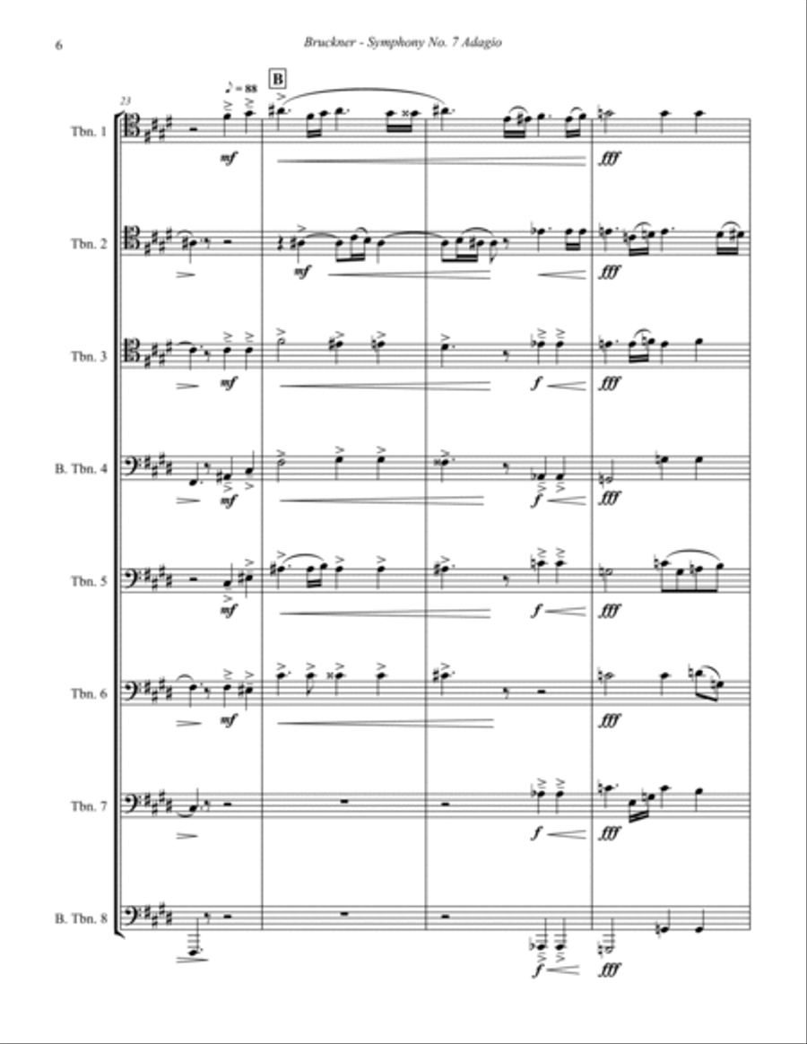 Bruckner symphony outlet 8 trombone