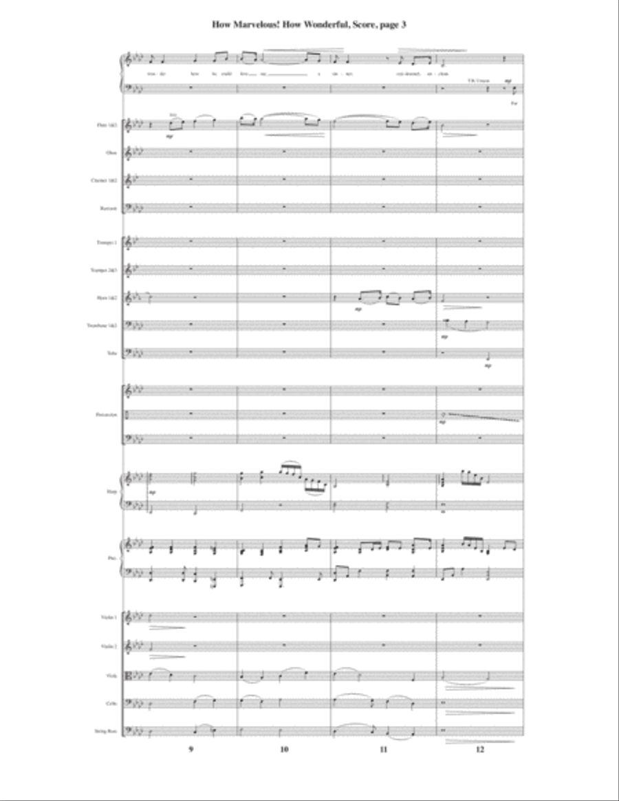 How Marvelous! How Wonderful! 4-Part scores gallery preview page 5