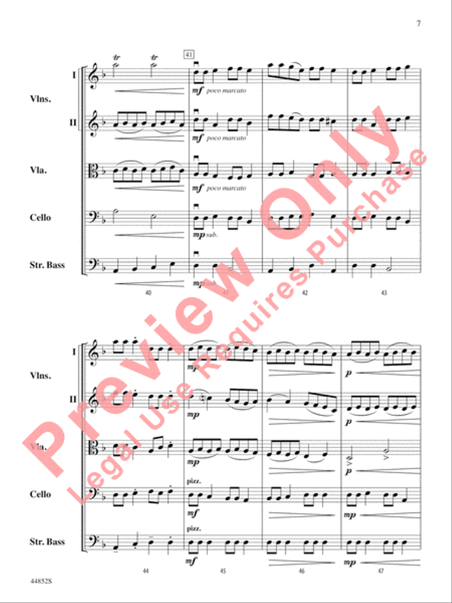 Dreidl Variants String Orchestra scores gallery preview page 8