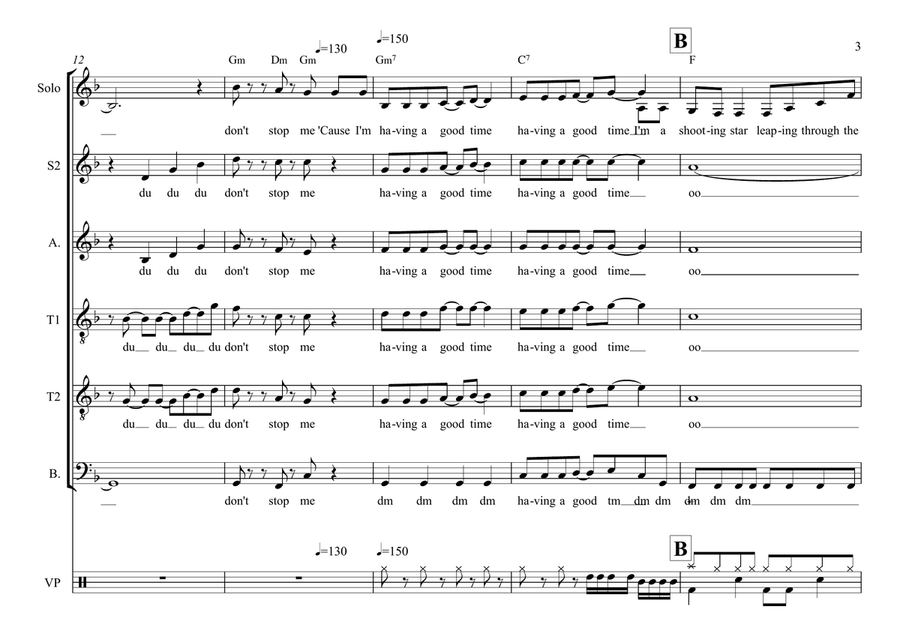 Don't Stop Me Now Don't Stop Me Now Divisi scores gallery preview page 3