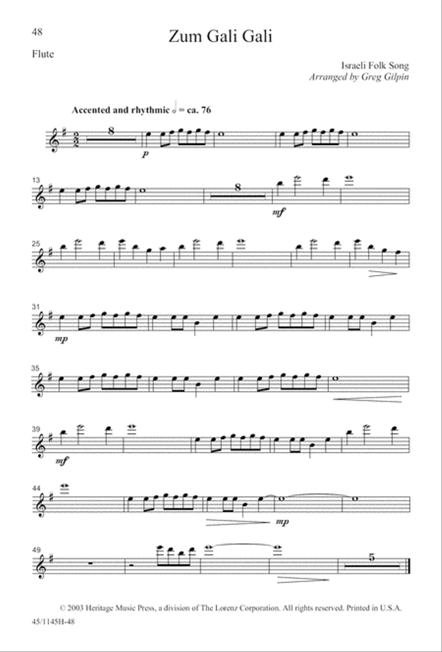 We Sing the World Around 2-Part scores gallery preview page 49