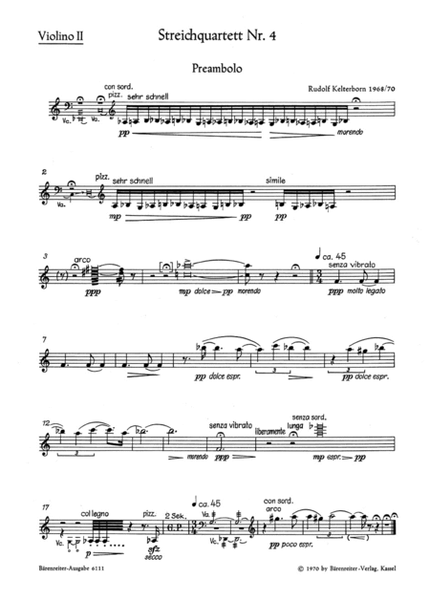 String Quartet no. 4 (1968/1970)