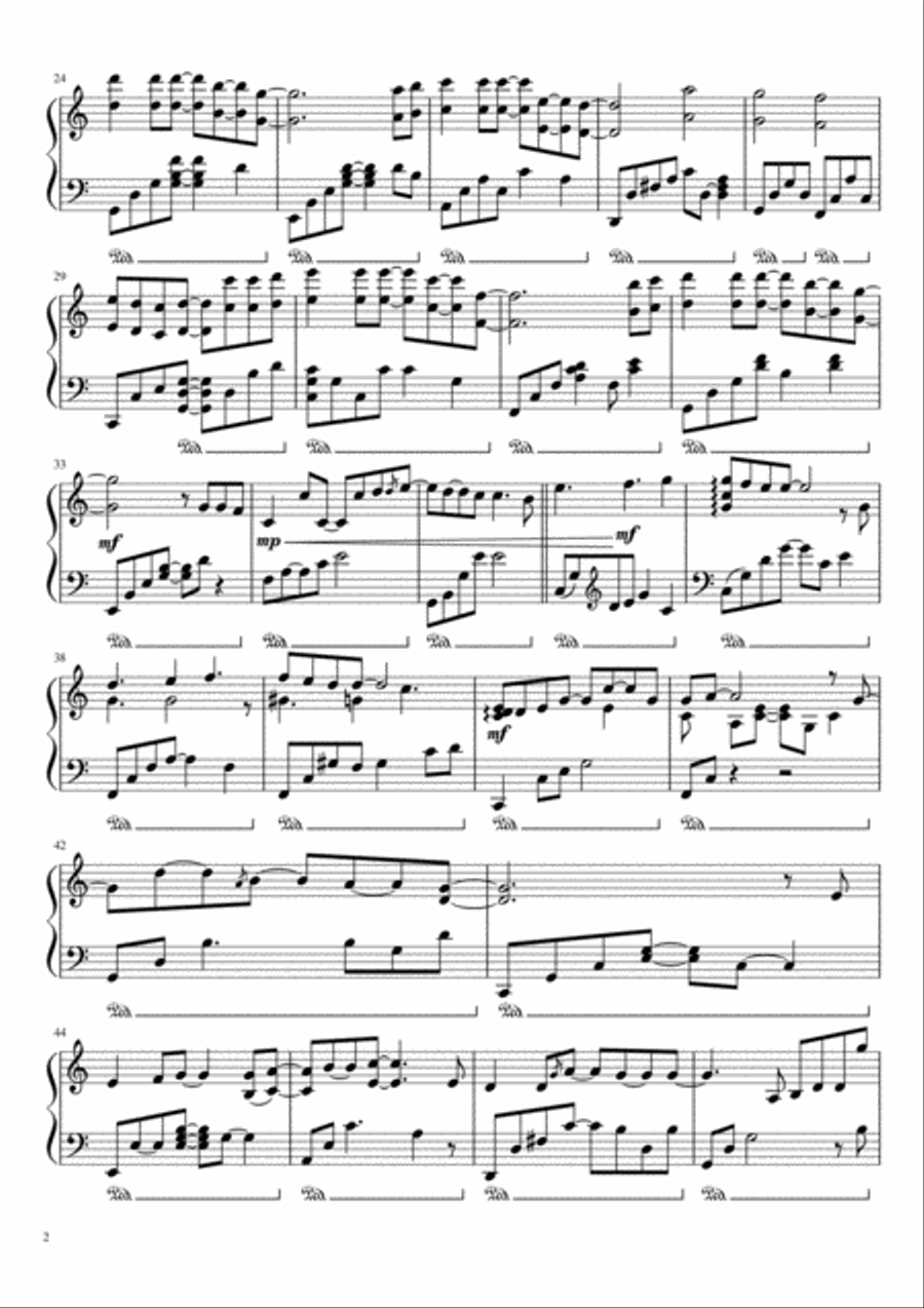 Sometimes When We Touch Piano Solo scores gallery preview page 2