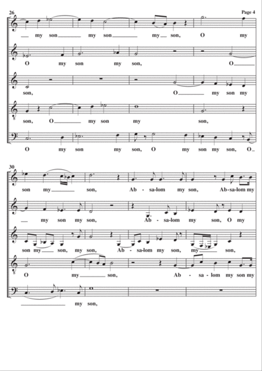 When David Heard A Cappella Divisi scores gallery preview page 4