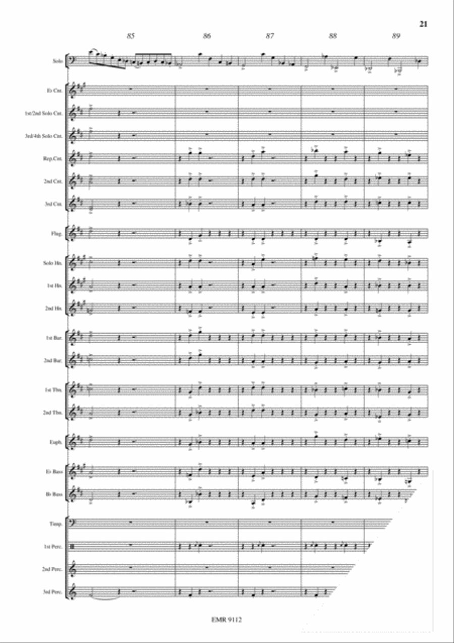 Allegro Maestoso Allegro Maestoso Brass Band scores gallery preview page 22