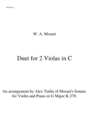 Duet for 2 Violas in C