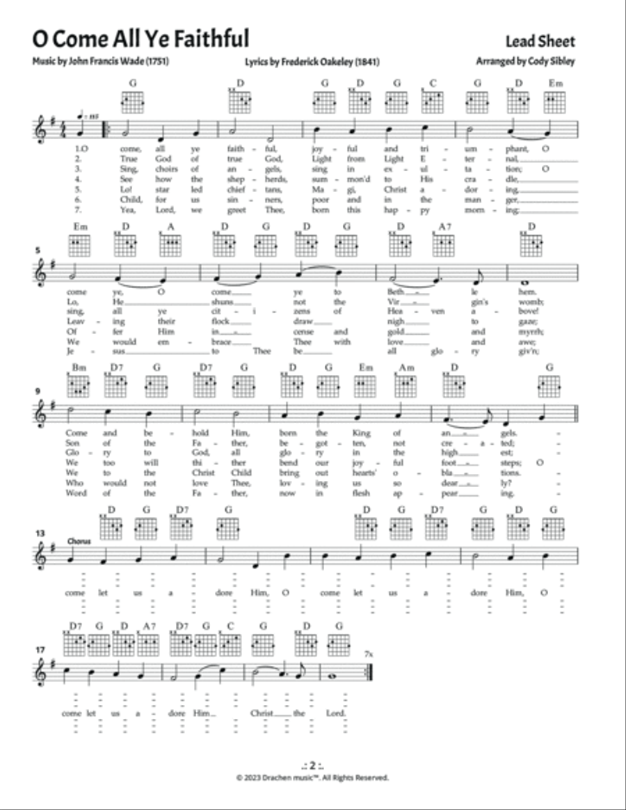 O Come All Ye Faithful Soprano Recorder scores gallery preview page 4