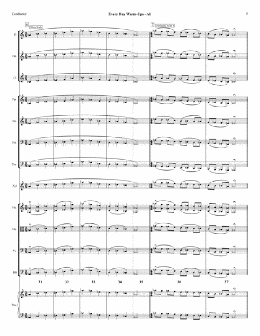 Ab - Every Day Warm-Ups for Full Orchestra Full Orchestra scores gallery preview page 5