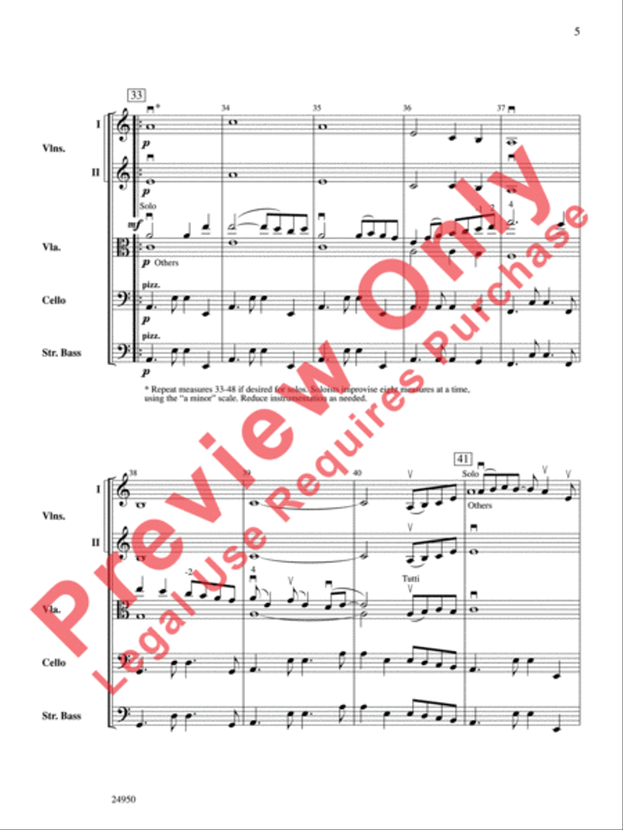 All the Pretty Little Horses String Orchestra scores gallery preview page 6