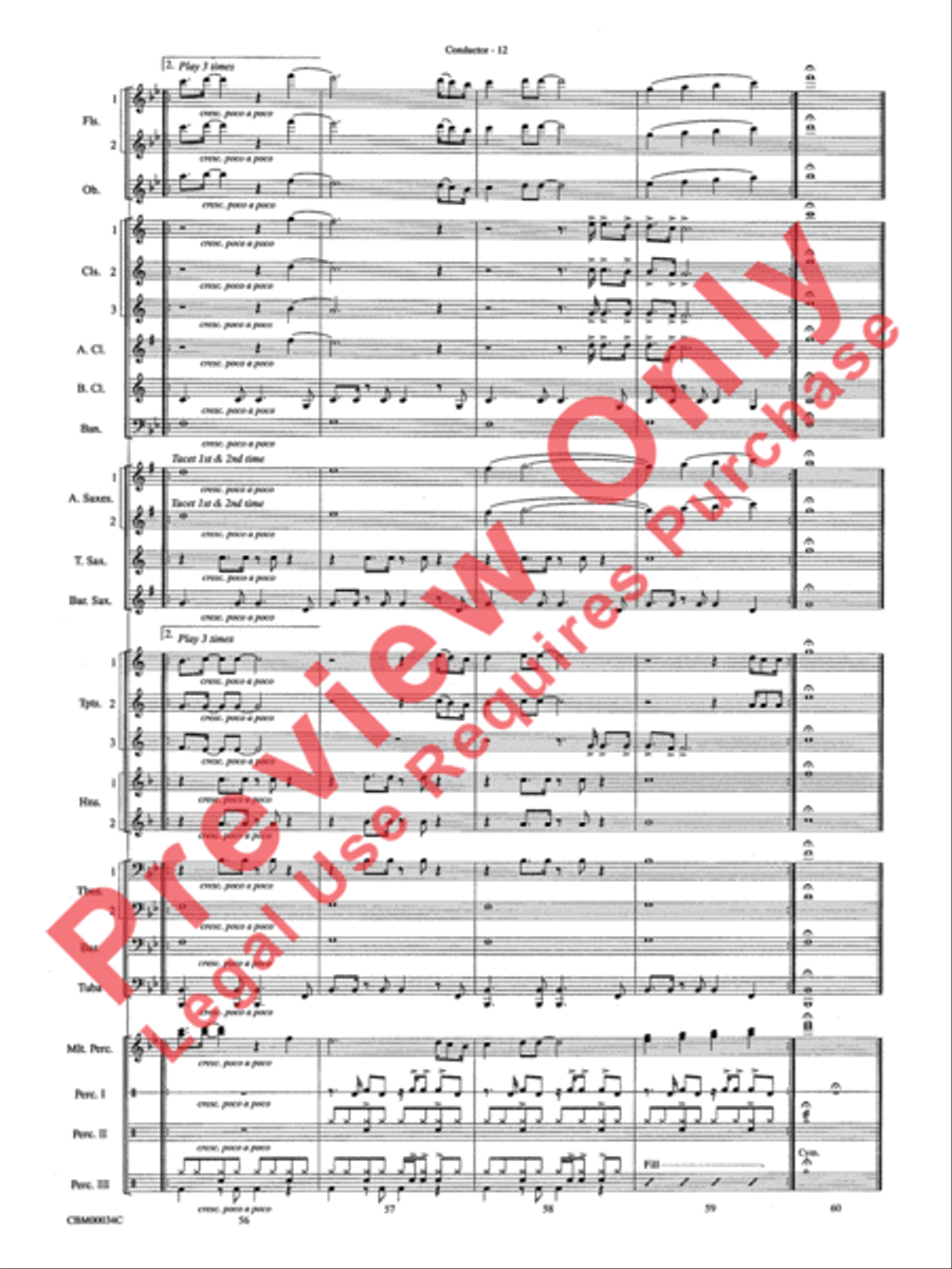 Dancing Queen Concert Band scores gallery preview page 15