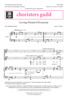 Book cover for Loving Friend of Everyone