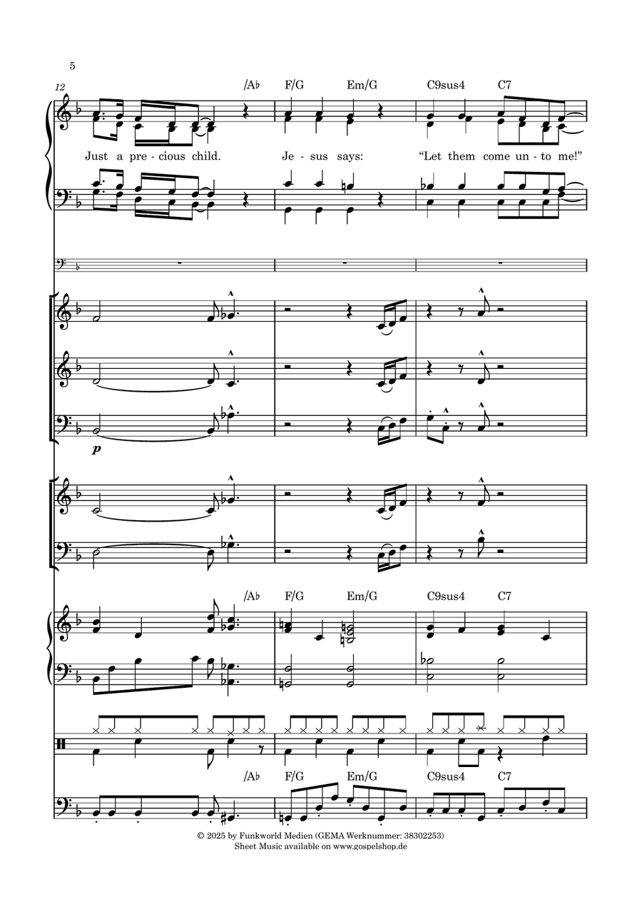 Come as a child Concert Band scores gallery preview page 5