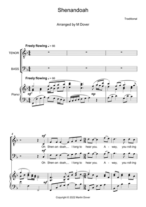 Shenandoah (Oh Shenandoah) - Two Part Choir - TB - Lower voices