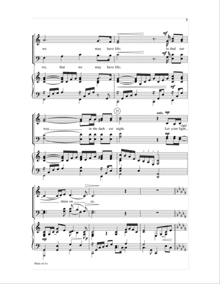 Shine on Us 4-Part scores gallery preview page 5
