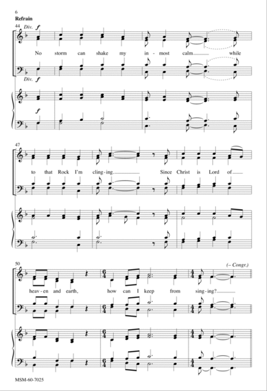 How Can I Keep from Singing 4-Part scores gallery preview page 6