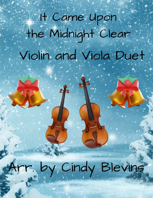It Came Upon the Midnight Clear, for Violin and Viola Duet