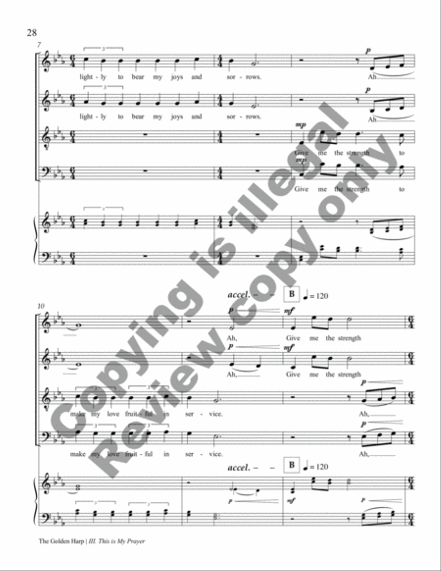 The Golden Harp 4-Part scores gallery preview page 32