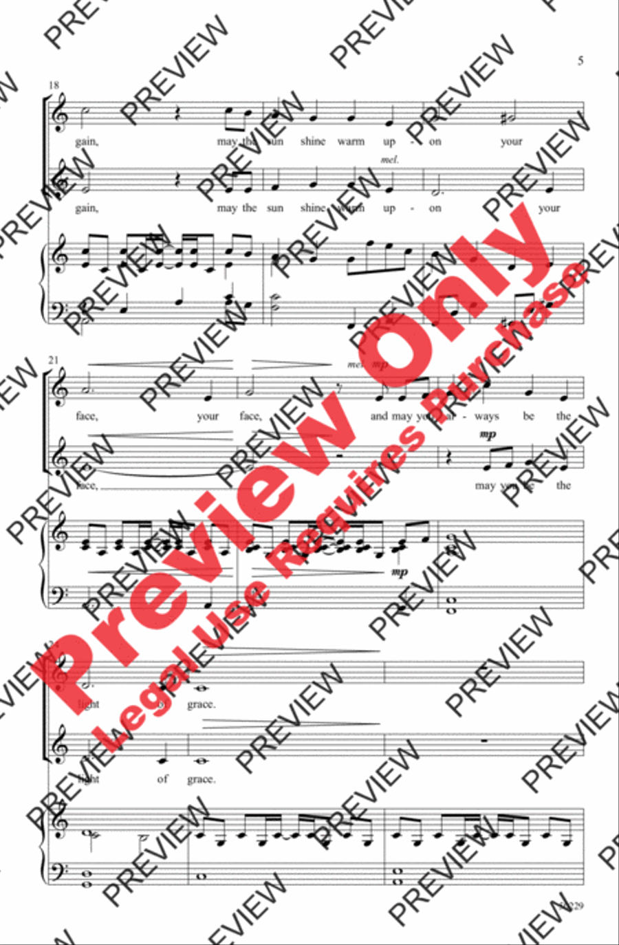 Light of Grace 2-Part scores gallery preview page 5