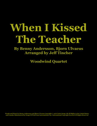 When I Kissed The Teacher