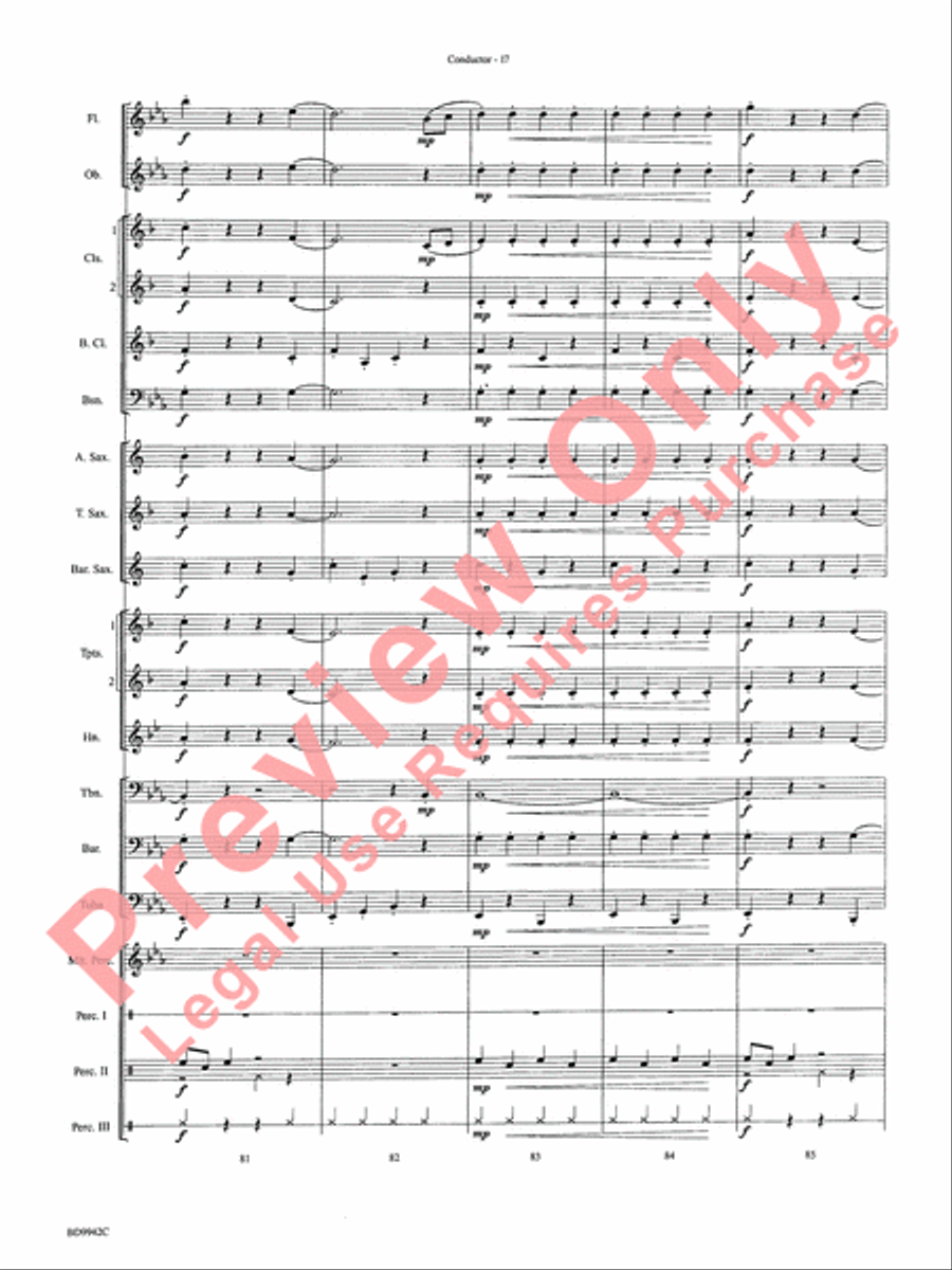 Sleigh Ride Sleigh Ride Concert Band scores gallery preview page 20