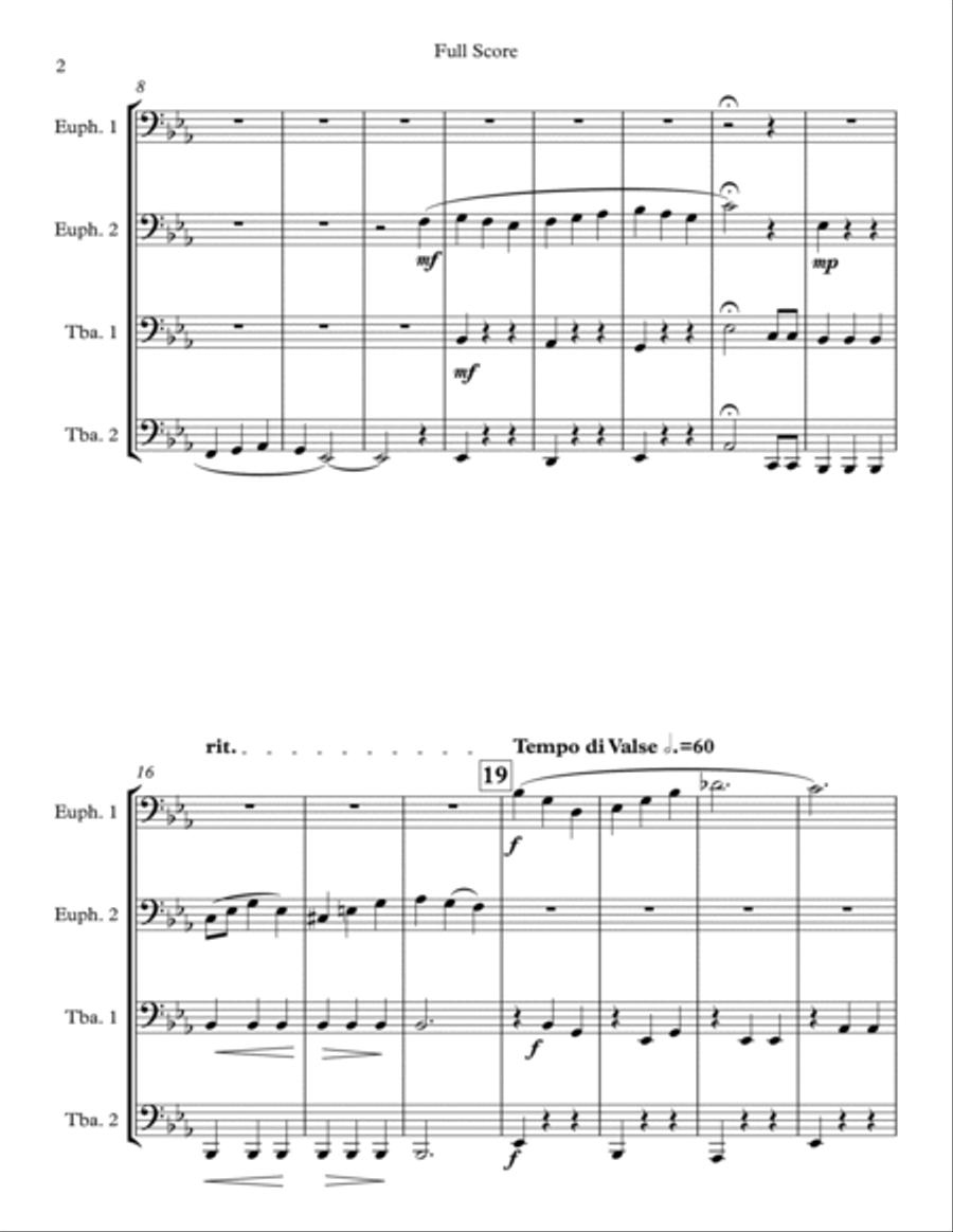 Oh, What A Beautiful Mornin' Euphonium scores gallery preview page 2