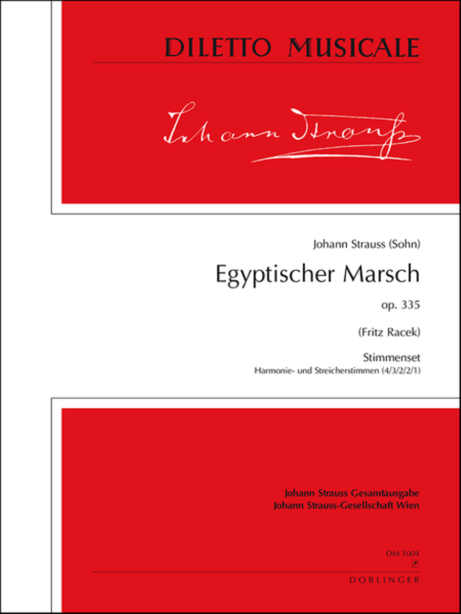 Egyptischer Marsch op. 335 Orchestra scores gallery preview page 1