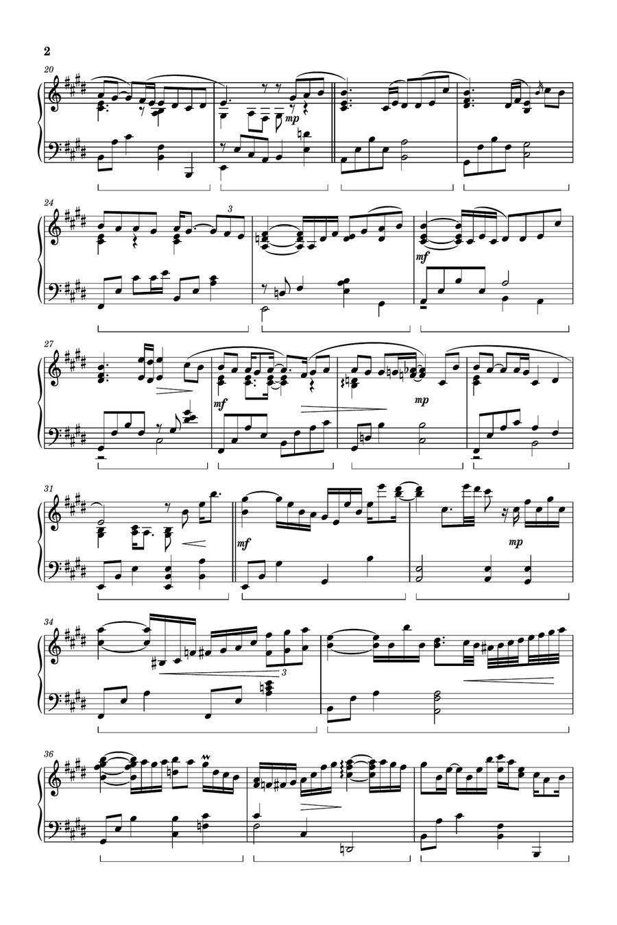 Goodbye, mum Piano Solo scores gallery preview page 2