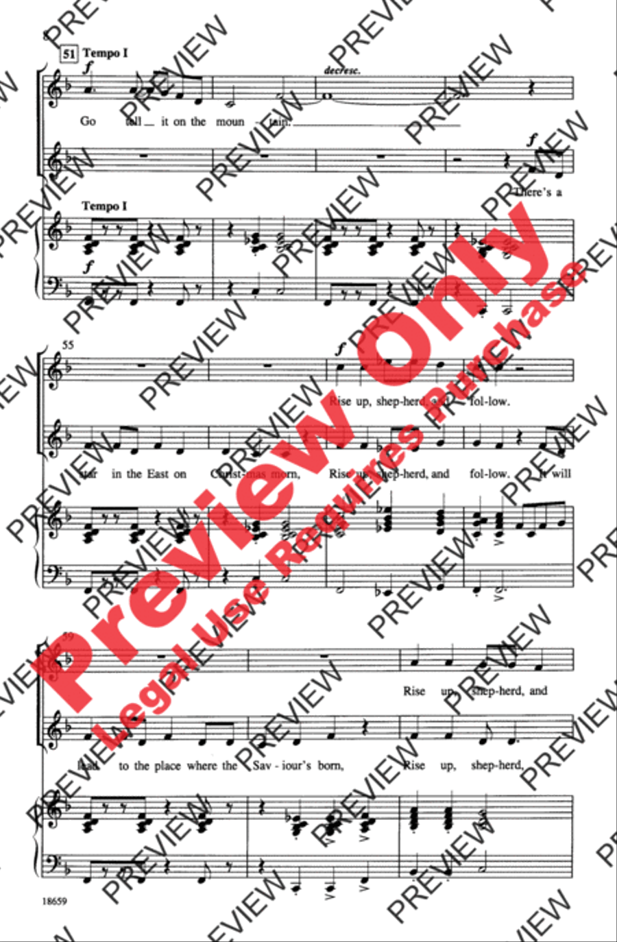 Shepherds, Go Tell! 2-Part scores gallery preview page 7