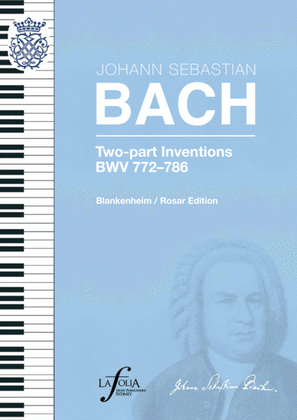 15 Two-part Inventions BWV 772-786 Blankenheim / Rosar Edition