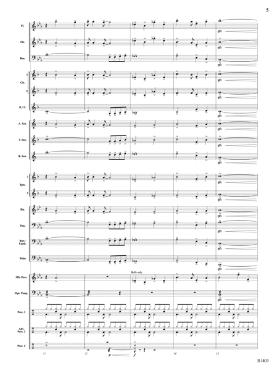 The Angels Mix: Score Concert Band scores gallery preview page 5