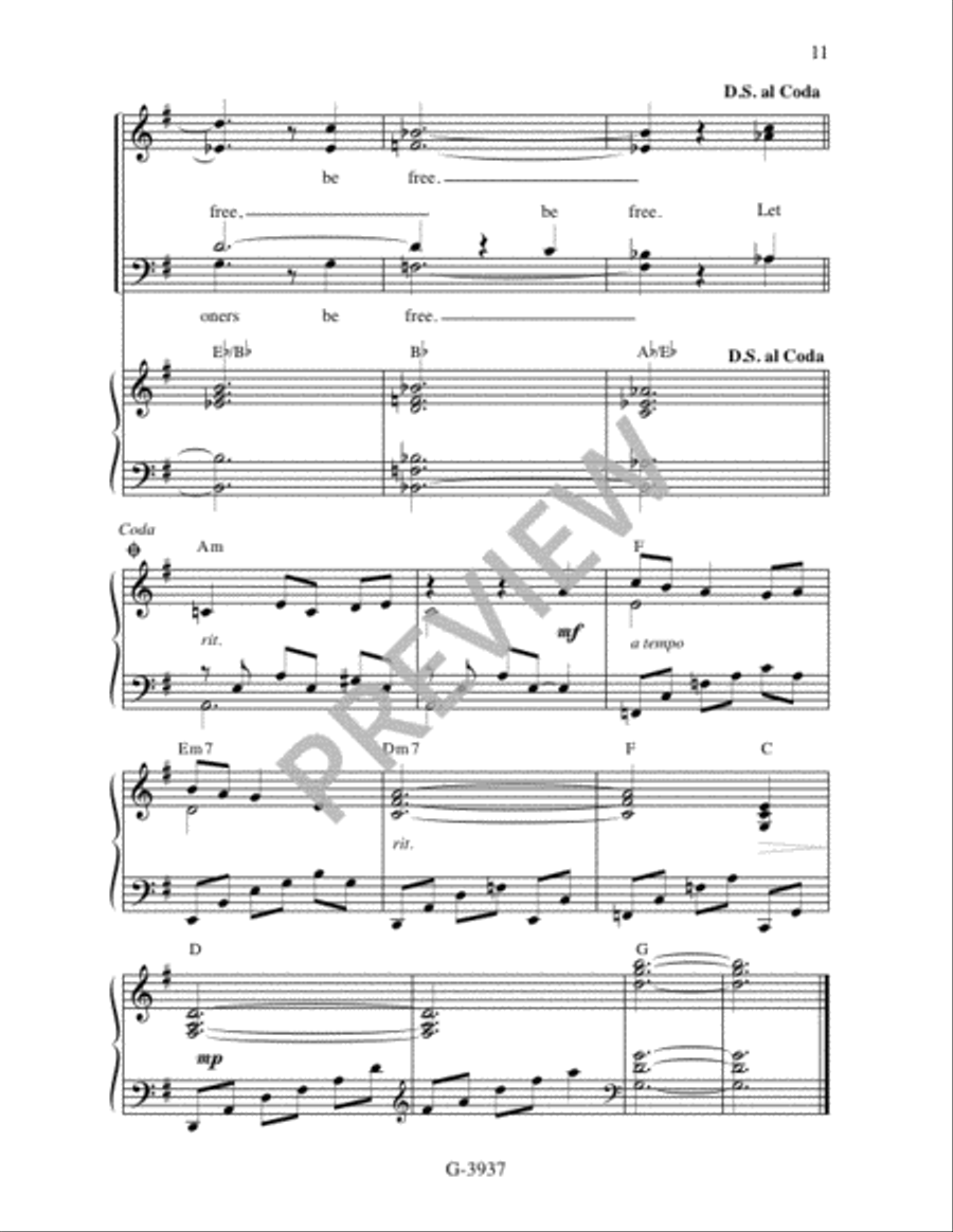Let Justice Roll Down 4-Part scores gallery preview page 12