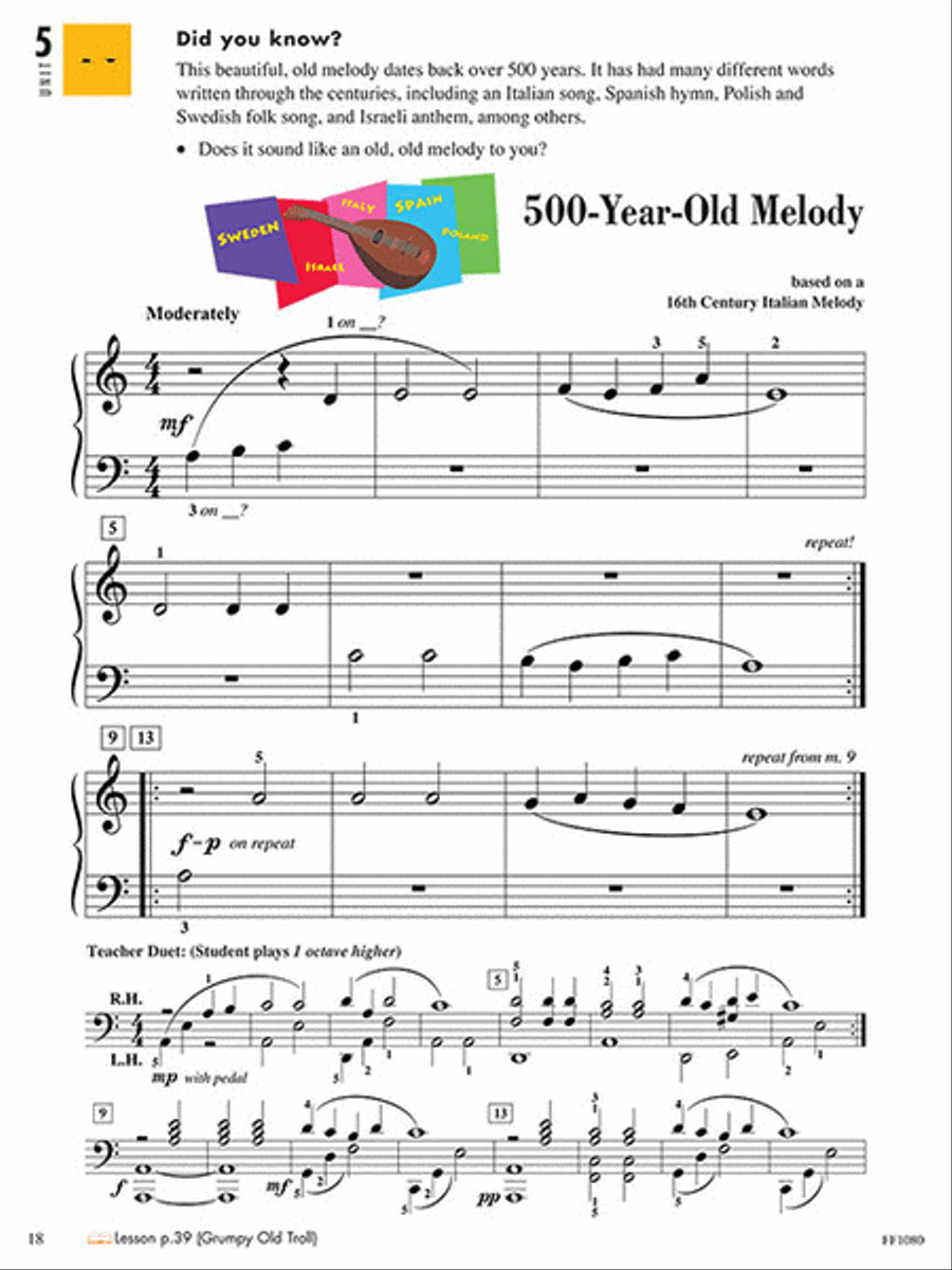 Piano Adventures Level 1 - Performance Book (2nd Edition)