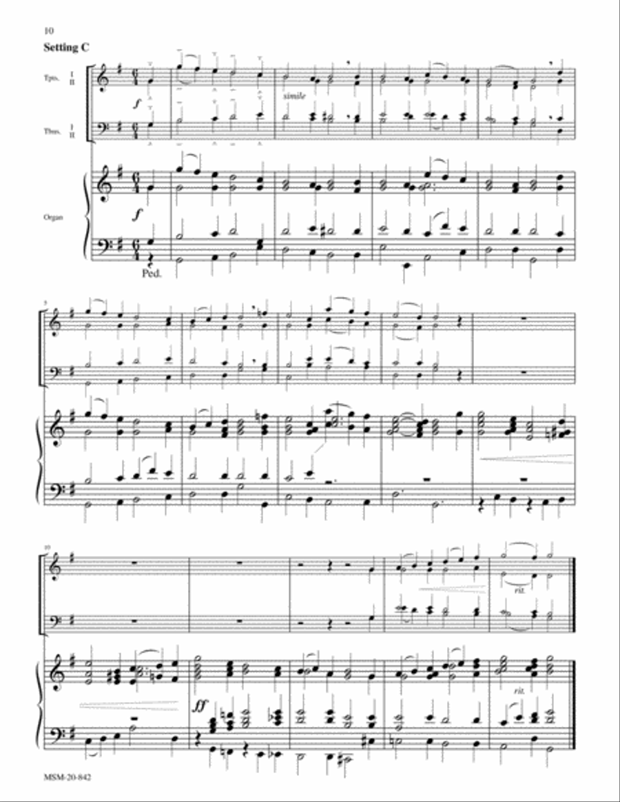 All Glory Be to God on High (Allein Gott in der Höh) Choir scores gallery preview page 3