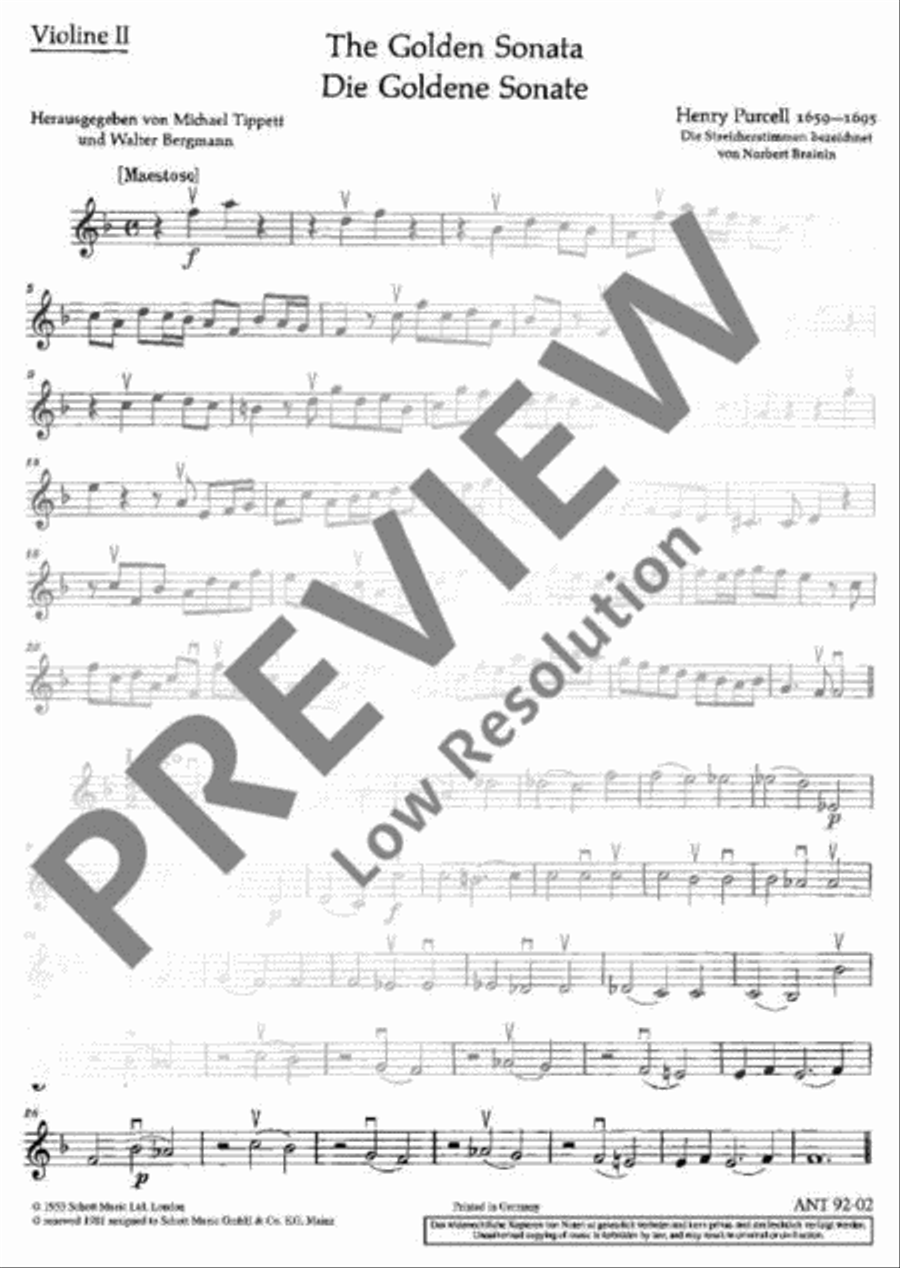 The Golden Sonata Violin scores gallery preview page 2