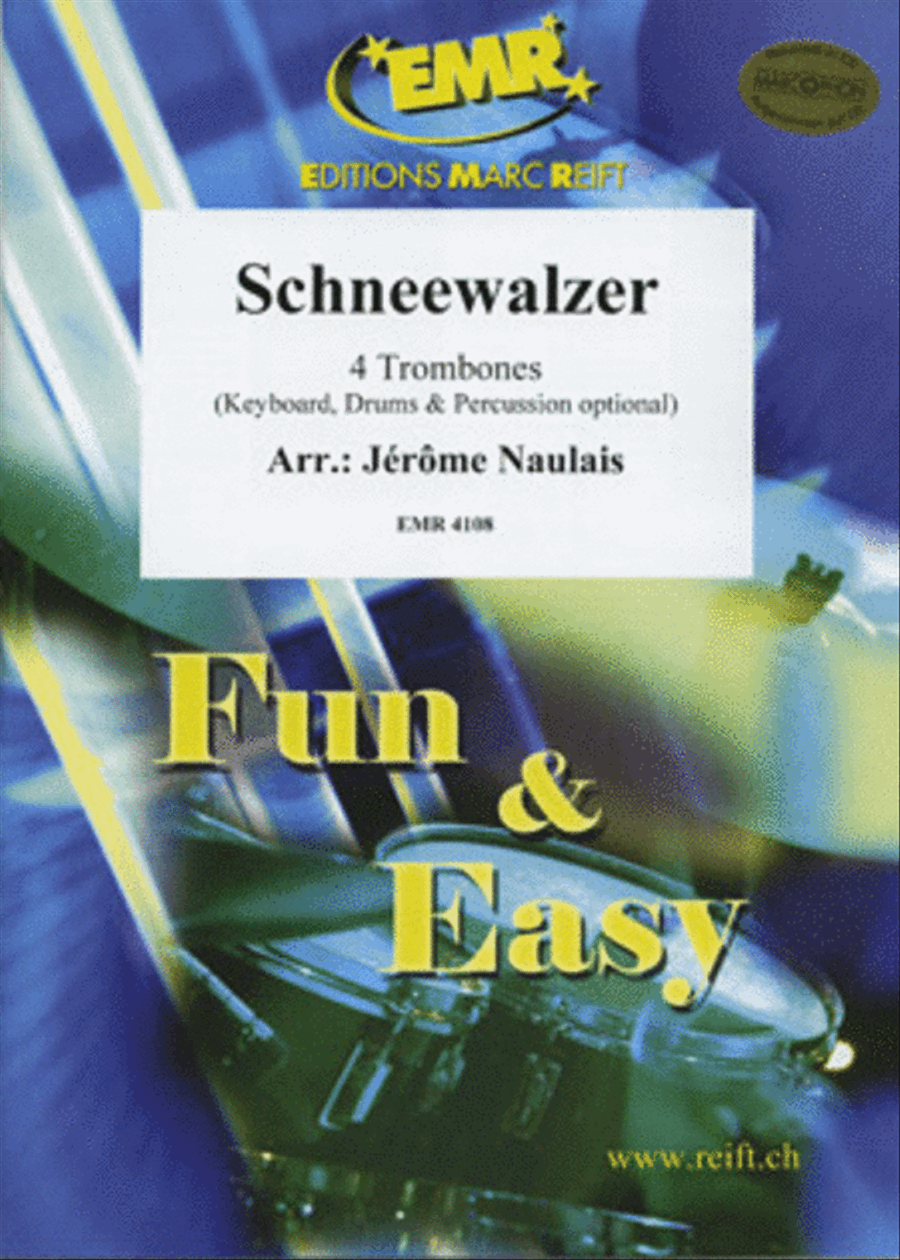 Schneewalzer by Jerome Naulais Trombone Quartet - Sheet Music