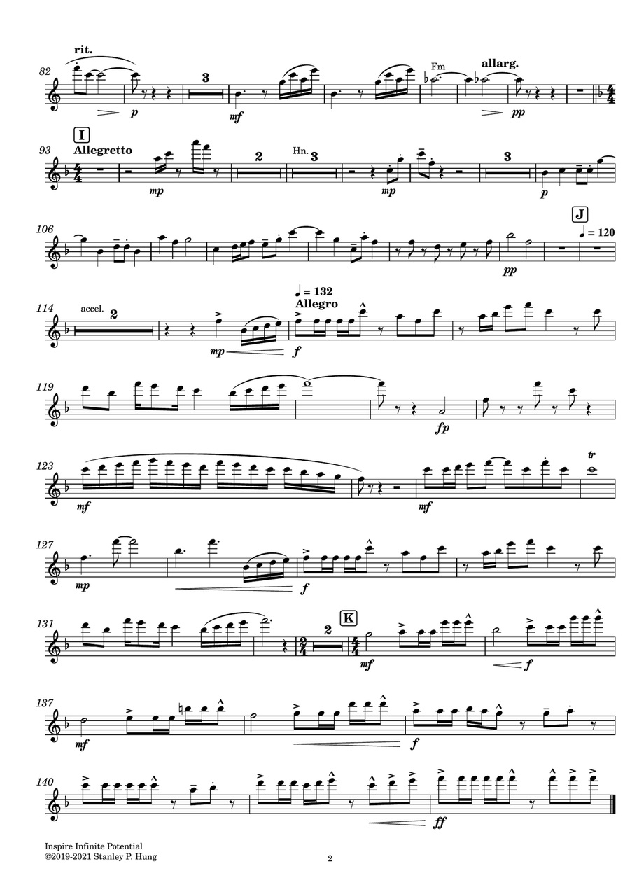 Inspire Infinite Potential ( Set of Parts ) Concert Band scores gallery preview page 5