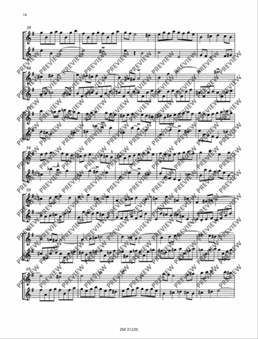 Duets Flute Duet scores gallery preview page 15