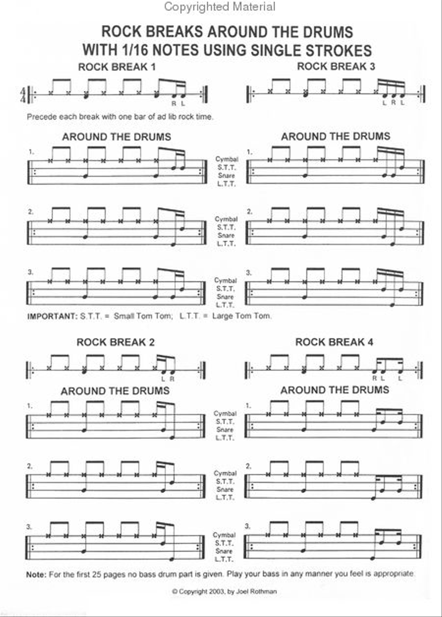 Rock Breaks Around The Drums Drums scores gallery preview page 2