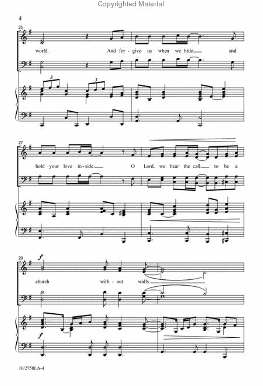 Church Without Walls 4-Part scores gallery preview page 5